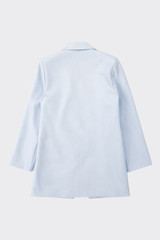 Tailored button blazer sky blue