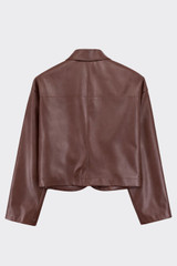 Jacket of faux leather effect