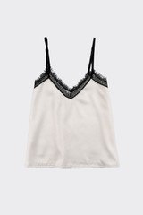 Lace camisole top beige