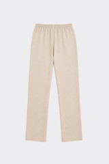 Wide leg jogger trousers beige