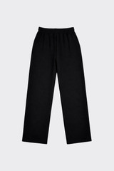 Wide leg jogger trousers black