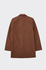 Tailored button blazer brown