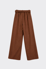 Smart trousers with belt brown