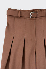 Smart trousers with belt brown