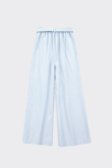 Smart trousers with belt sky blue