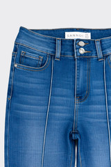 S21 low waist flared with seams-detail