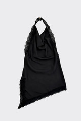 Asymmetric halter camisole