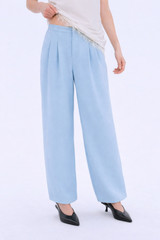High-waist wide Leg trousers blue