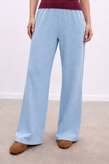 Wide-leg jogger trousers light blue