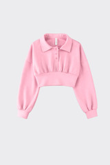 Cropped Polo Sweatshirt