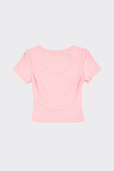 Scoop-Neck T-Shirt Pink