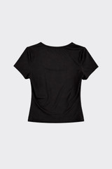 Scoop-Neck T-Shirt Black