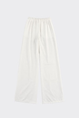 Wide-Leg Tailored Trousers White