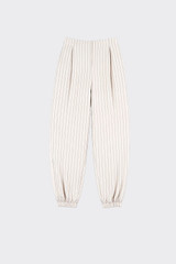 Striped Harem Pants Beige