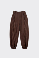 Striped Harem Pants Brown