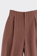 Striped Harem Pants Brown
