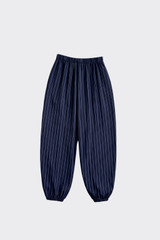Striped Harem Pants Dark Blue