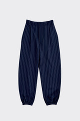 Striped Harem Pants Dark Blue