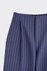 Striped Harem Pants Dark Blue
