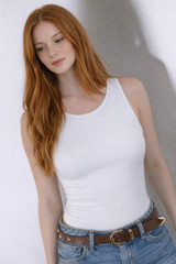 High Neck Sleeveless Bodysuit White