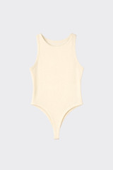 High Neck Sleeveless Bodysuit Yellow