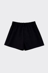 Pleated skort black
