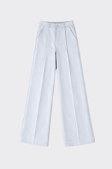 Wide-leg tailored trousers blue