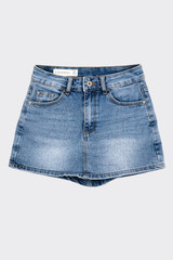 Denim skort