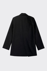 Tailored button blazer black