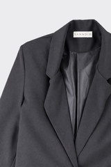 Tailored button blazer black