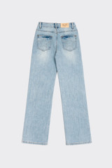 Straight jeans with stars at the back