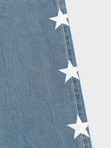 Jeans with multiple stars on the side