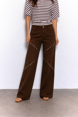 Jeans with stud detail