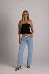 Wave jeans with studs