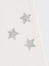 Jeans with glitter stars on front and back pockets