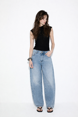 Jeans low waist barrel