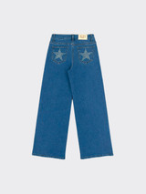 Jeans mid-rise wide leg star