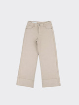 Very wide leg jeans beige
