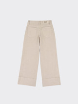 Very wide leg jeans beige