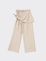 Flowy handkerchief trousers beige