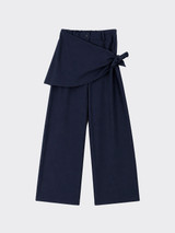 Flowy handkerchief trousers Dark blue