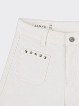 Shorts with front patch pockets and stars.