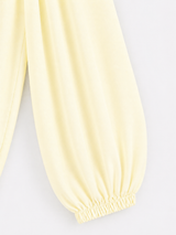 Super volume harem pants yellow