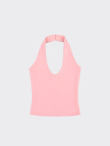 Halter crop top Pink