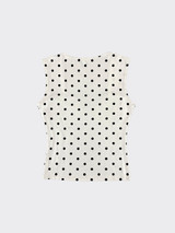 Polka dots corset top white