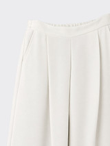 Flowy pleated trousers with pockets White