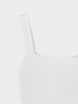 Draped tank top white