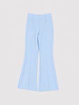 Flared pant with seams light blue