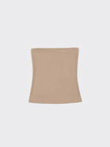 Bandeau polyamide top taupe