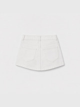S21 Denim skirt white